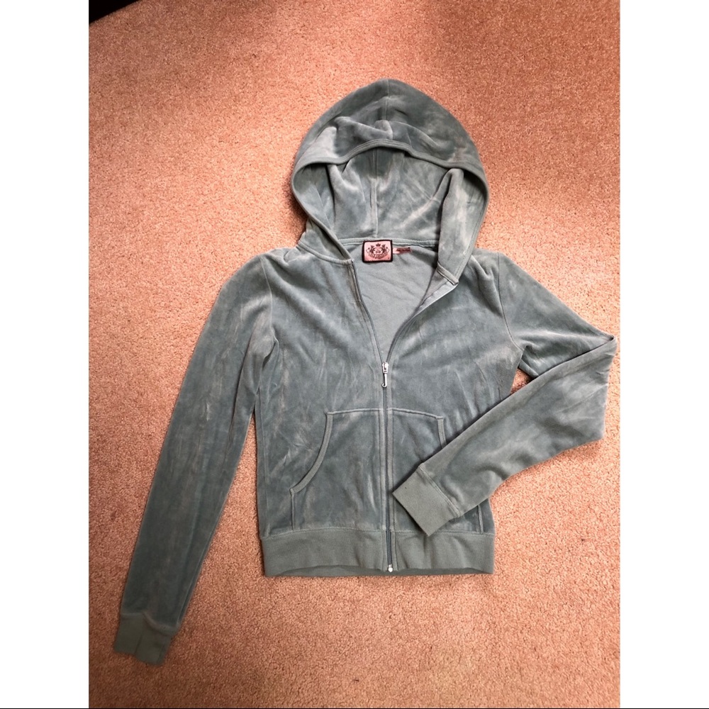 Juicy Couture Blue Zip Up Hoodie